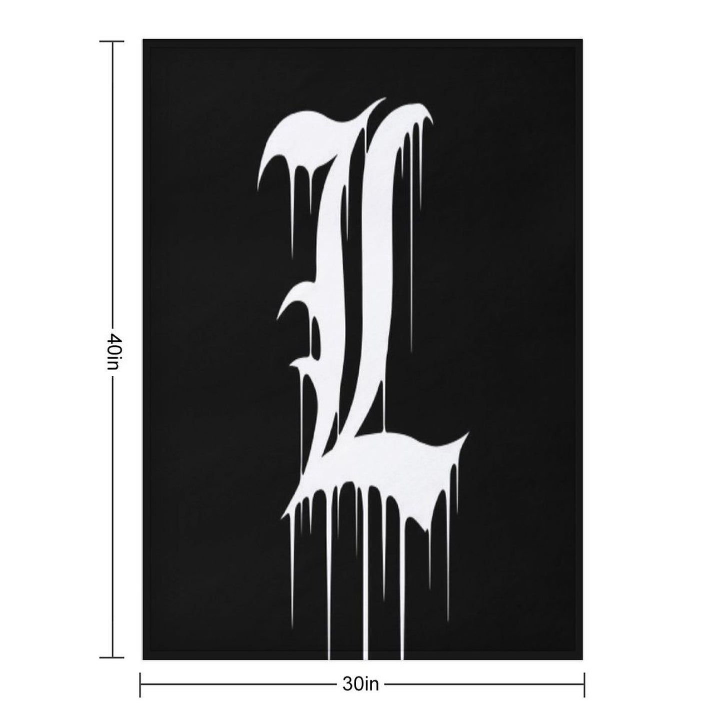 L Logo Travel-friendly Throw Blanket
