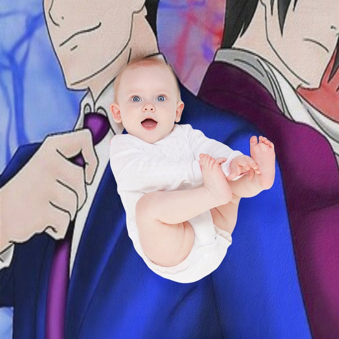 Phoenix Wright And Miles Edgeworth Anti-pilling Throw Blanket