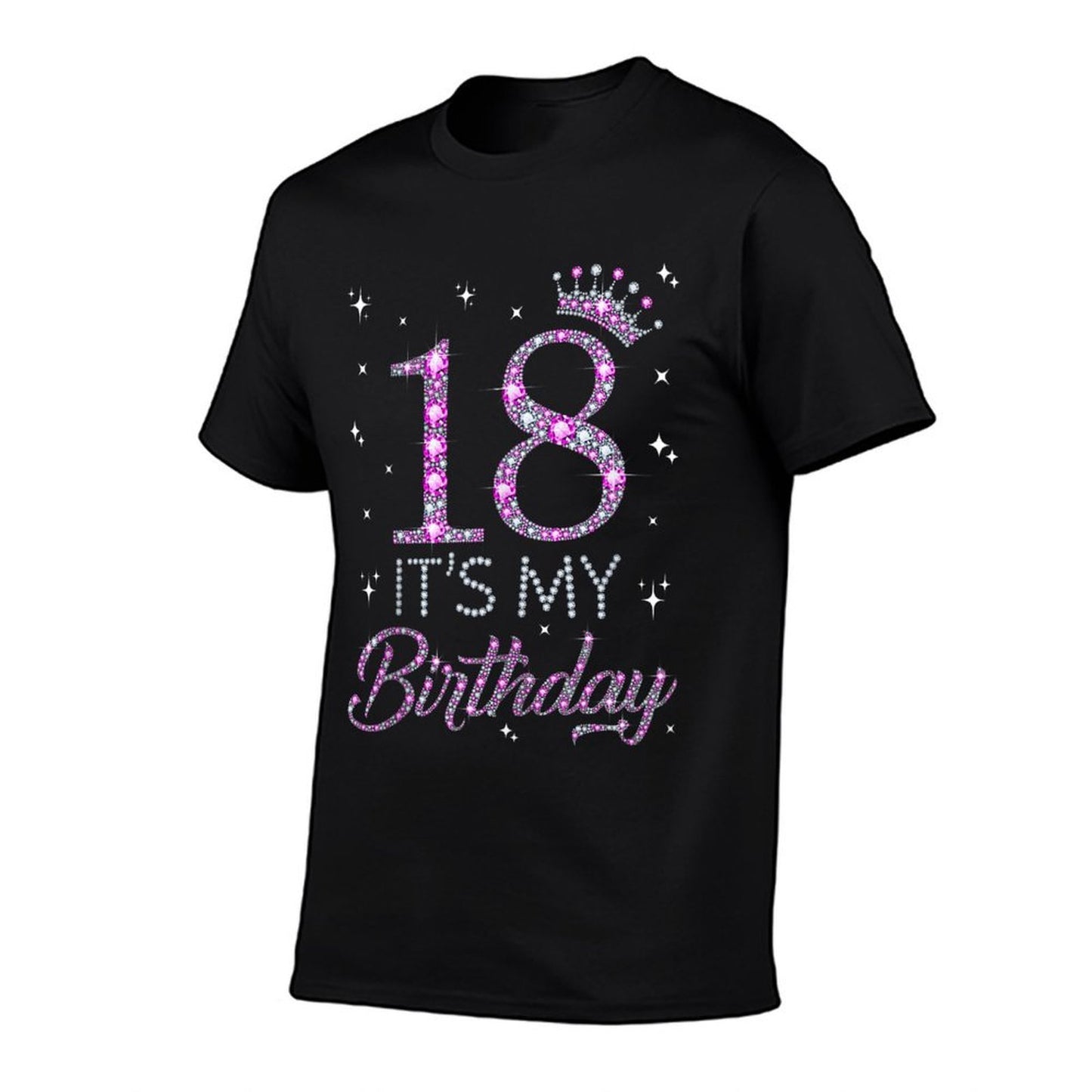 18 It's My Birthday Pink Crown Happy 18th Birthday Girl  Relaxed-fit T-Shirt