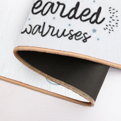 Bearded Walruses  Absorbent Bath Mat