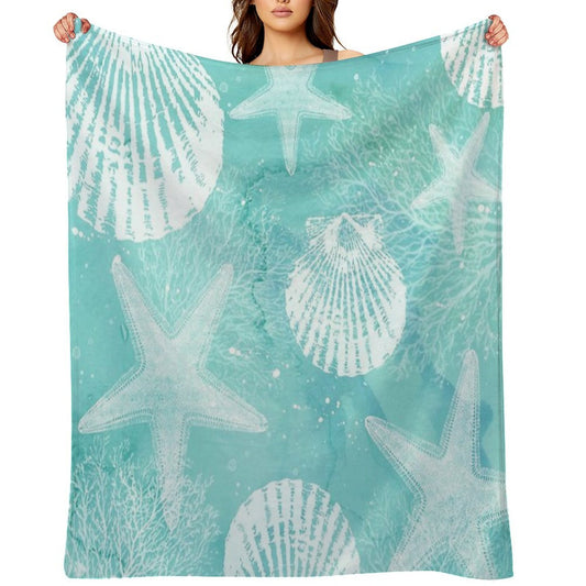 Coastal Travel-friendly Throw Blanket