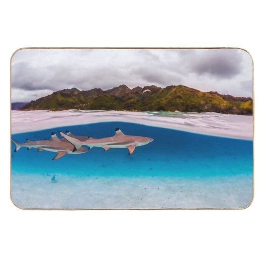 Reef Shark Durable Bath Mat