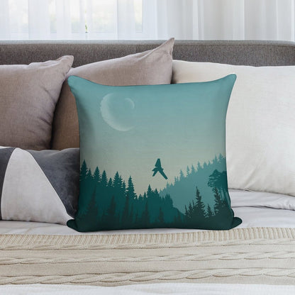Endor Poster Soft Reinforced Edging Throw Pillow
