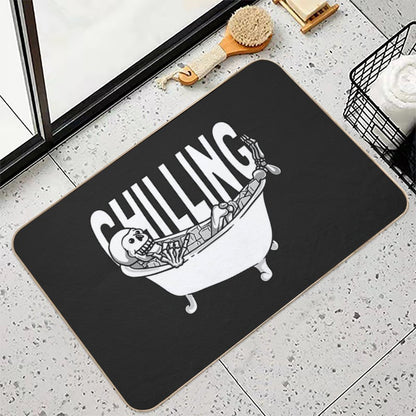 Chilling in Ice Bath  Toxin-Free Bath Mat