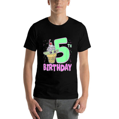 Star Wars The Mandalorian Grogu 5th Birthday Treat  Odor-resistant T-Shirt