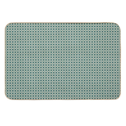 Tiny Diamond Petals in Green  Odorless Bath Mat