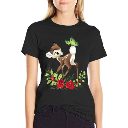Bambi - Bambi Botanical Butterfly  High-quality Stitching T-Shirt