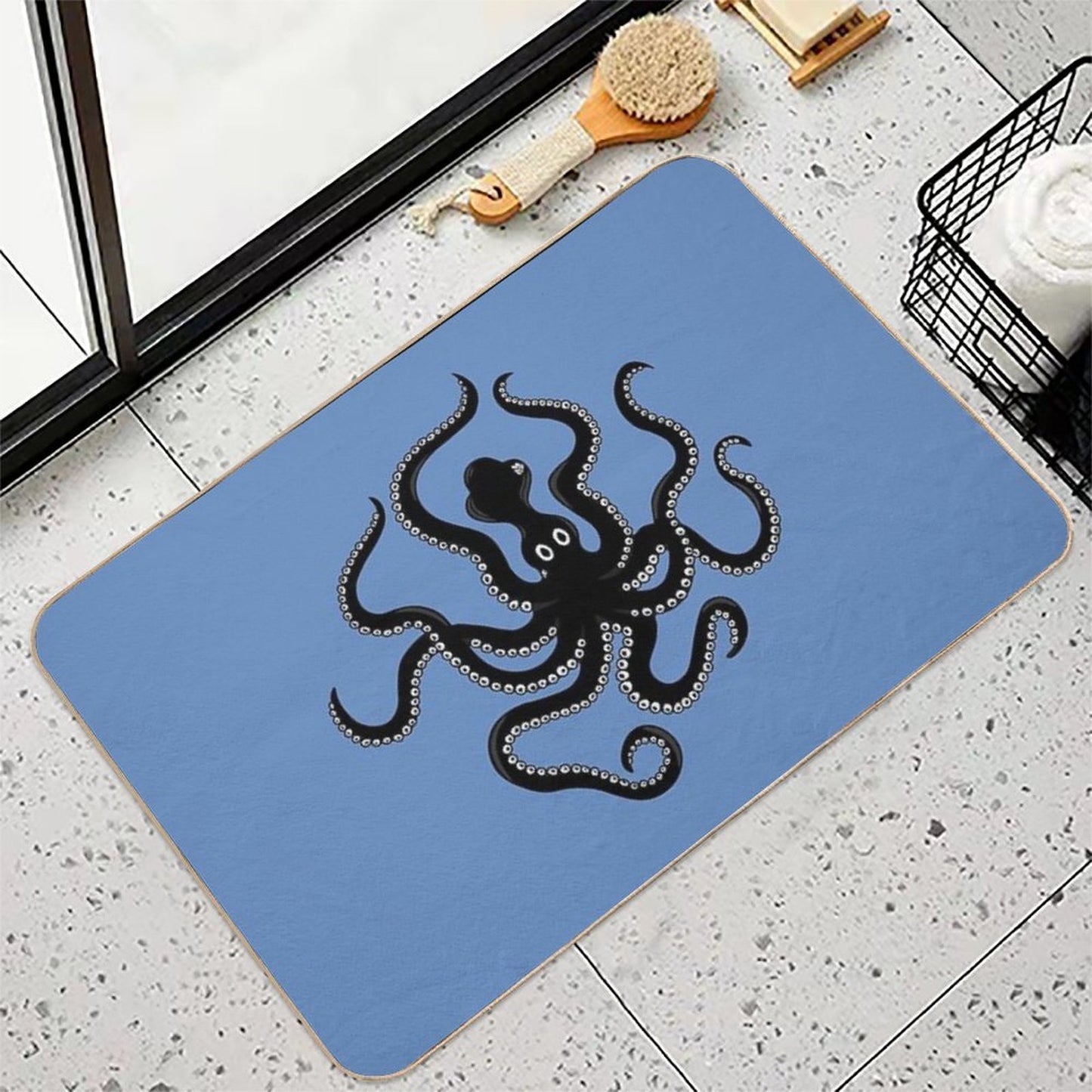 Mycenaean Octopus (3rd Version)  Pet-Safe Bath Mat