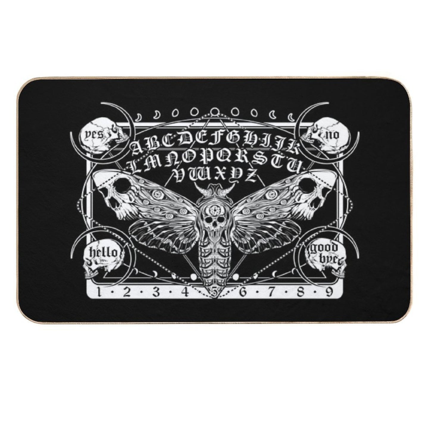 Death Moth Spirit Board  Stain-Proof Bath Mat
