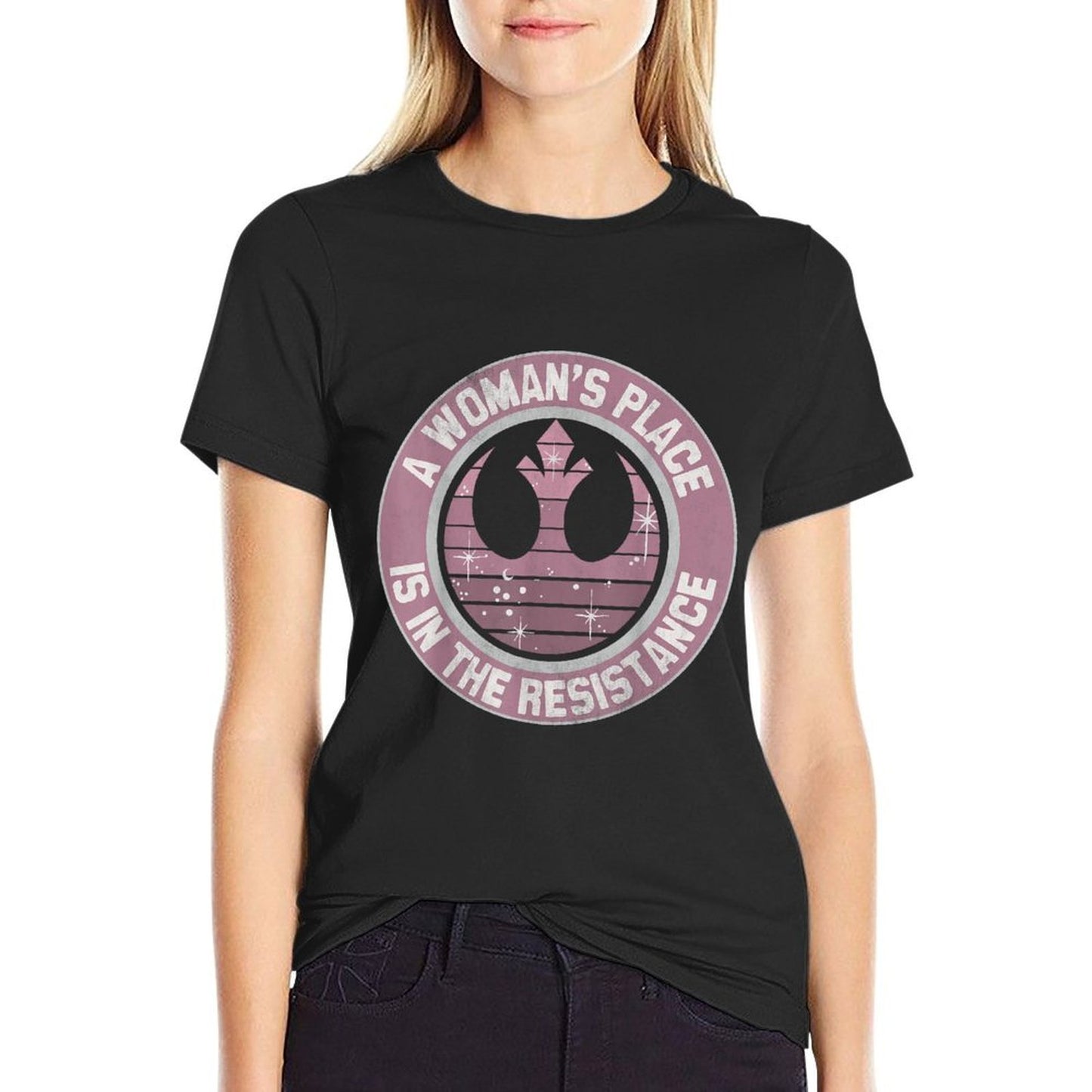 Star Wars Resistance Galaxy Crest  Fade-proof Color T-Shirt