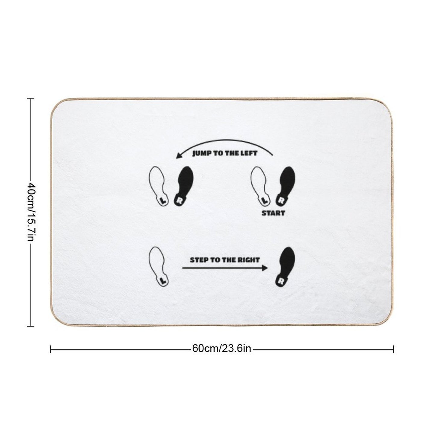 Time Warp Durable Bath Mat