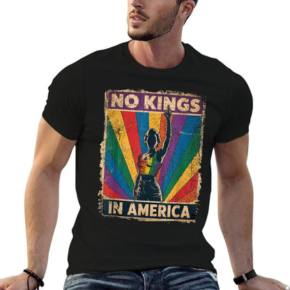 Funny No Kings In America LGBT Retro  Classic T-Shirt
