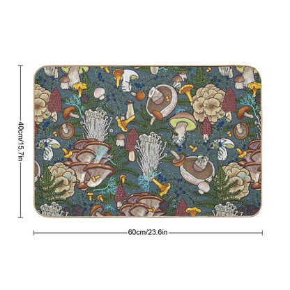 Mushroom Forest  Easy Maintenance Bath Mat