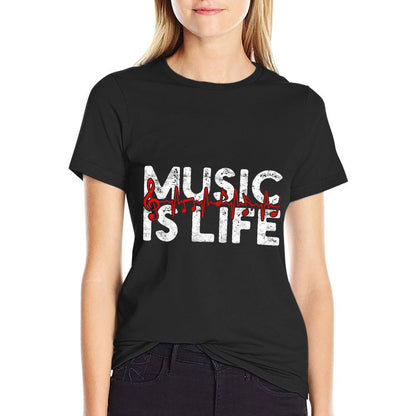 Music Is Life  Vintage-inspired T-Shirt