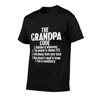 Funny Grandpa Memes For Fathers Day The Grandpa Code Cool Best Grandfather Mens Humor Joke  Lightweight T-Shirt