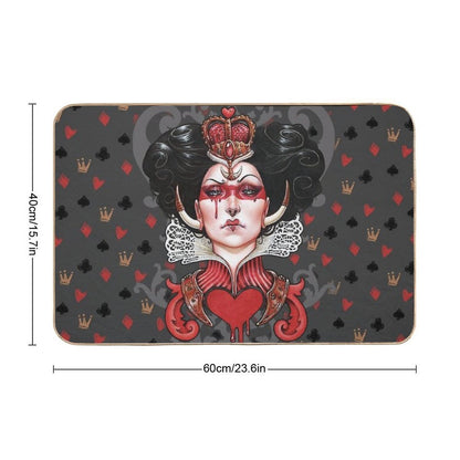 Queen of Hearts  Fade-Resistant Bath Mat