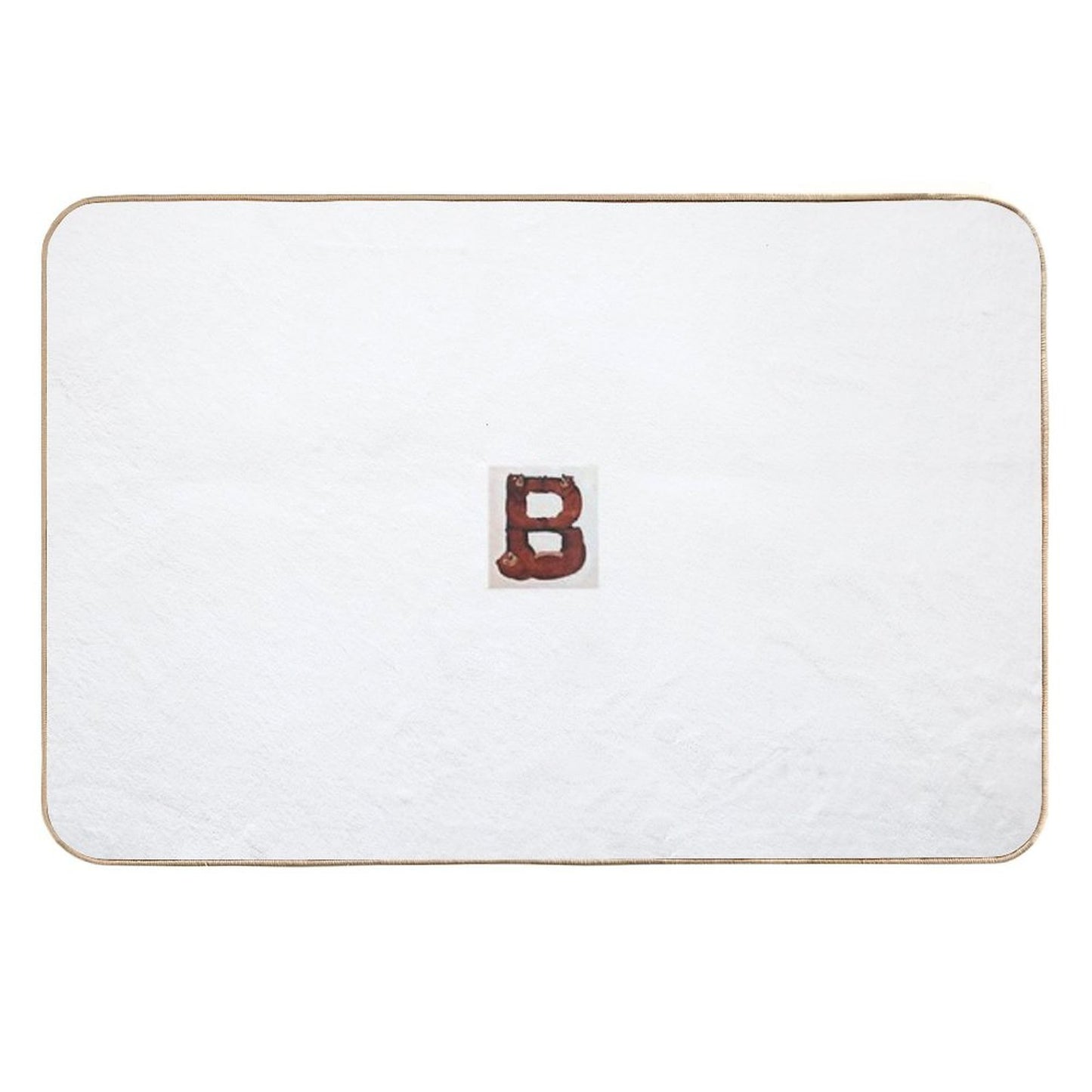 Animal Alphabet - B  Long-Lasting Bath Mat