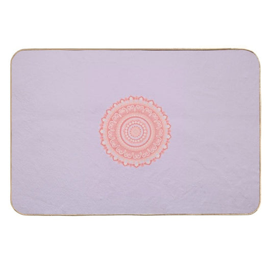 Mandala Art  Absorbent Bath Mat