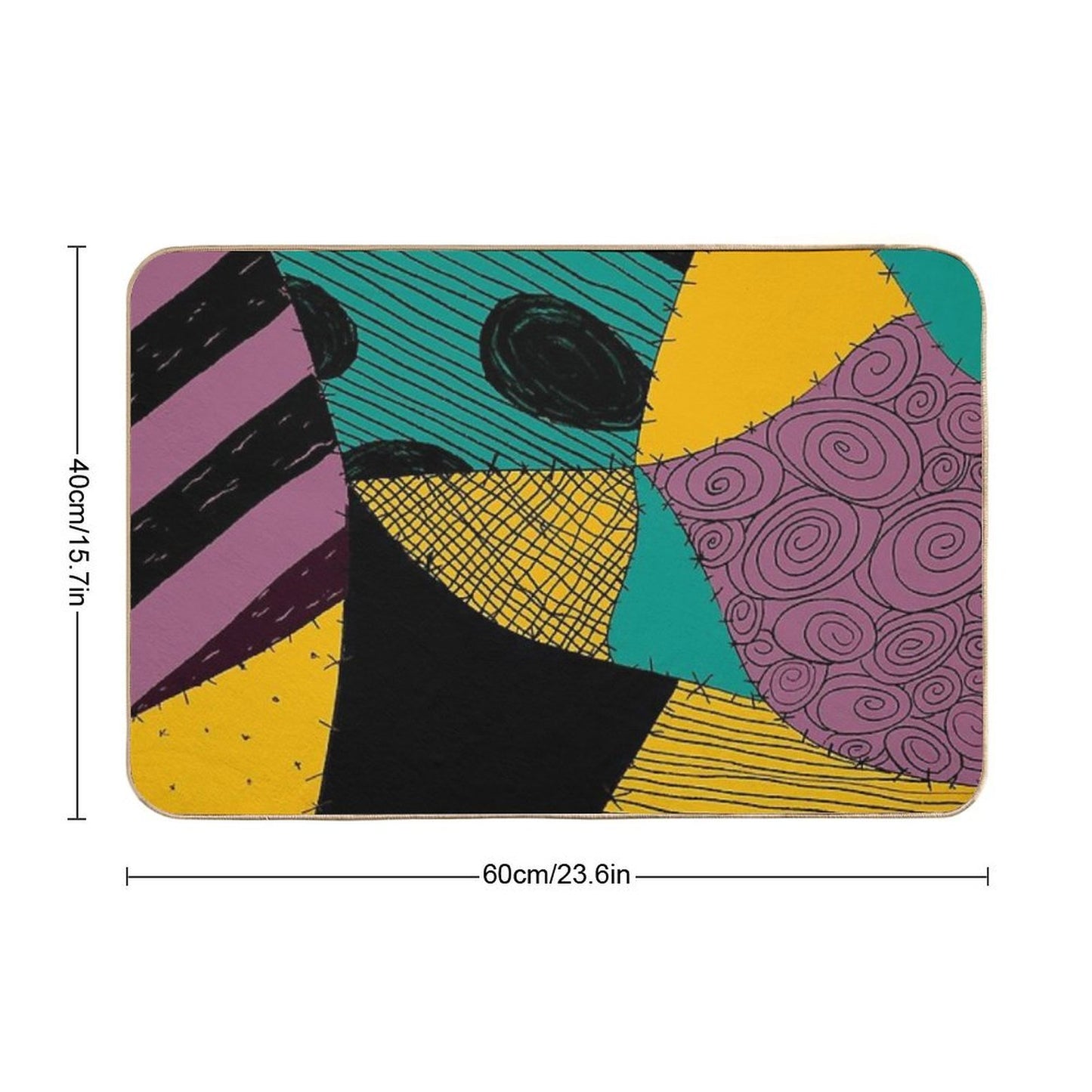 Sally's Dress. The Nightmare Before Christmas.  High-Traffic Bath Mat