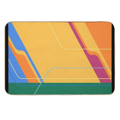 Carousel of Progress Wall  Easy To Clean Bath Mat