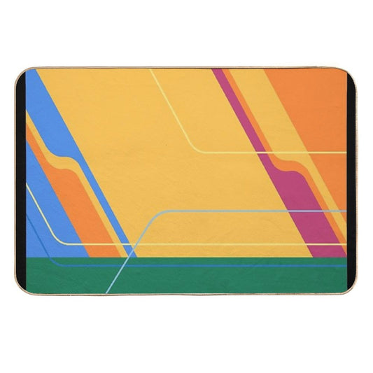 Carousel of Progress Wall  Easy To Clean Bath Mat