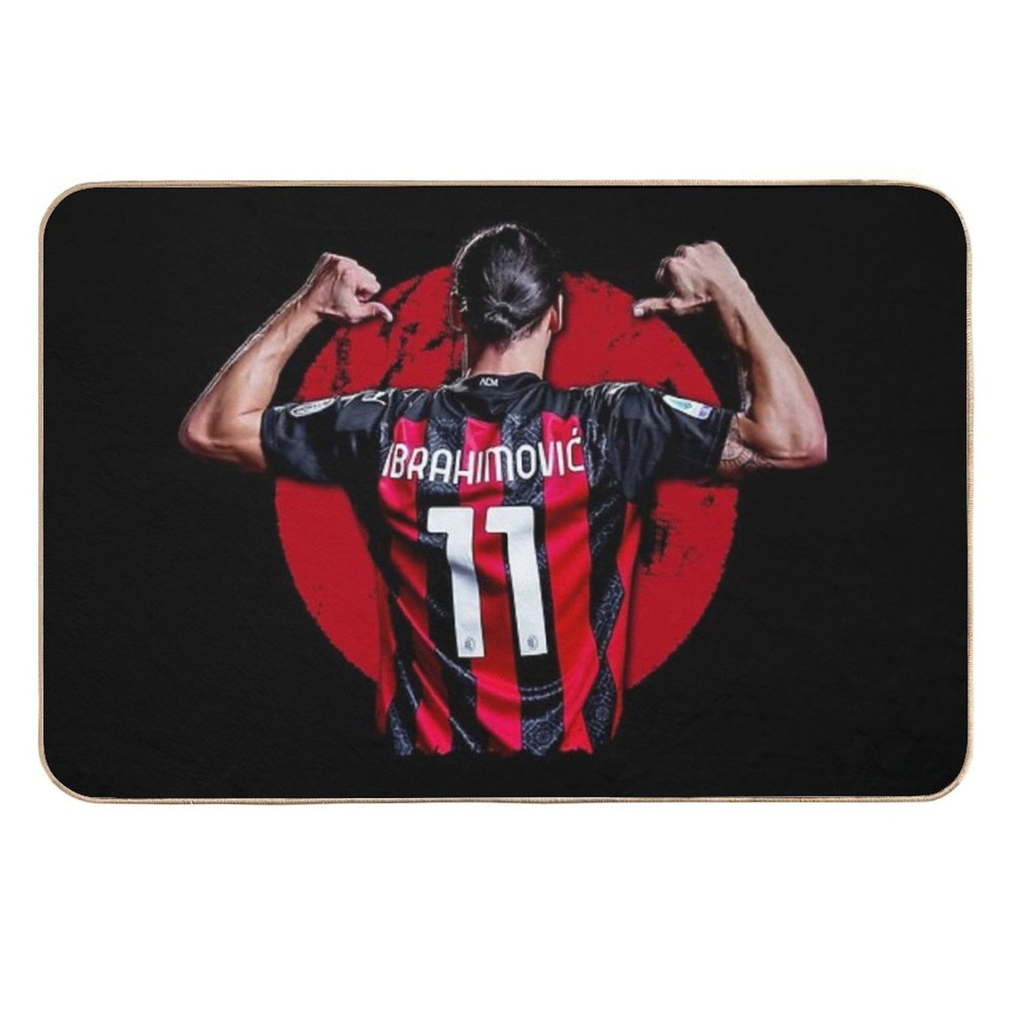 Zlatan Ibrahimovic Ac Milan Durable Bath Mat