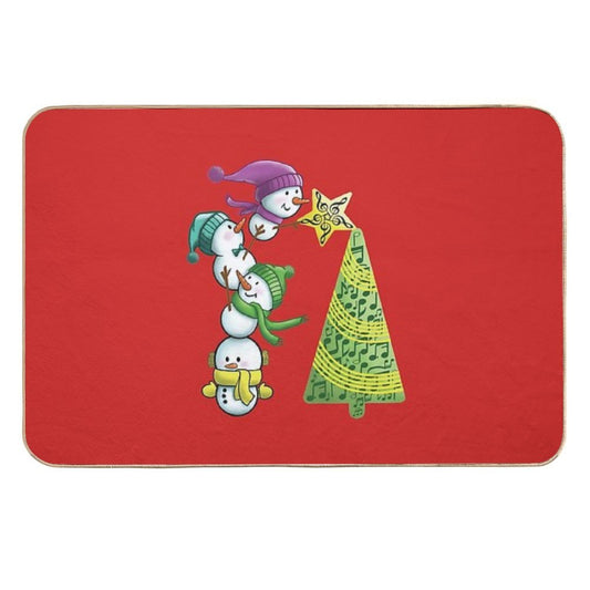 Musical Christmas  Dirt-Trapping Bath Mat
