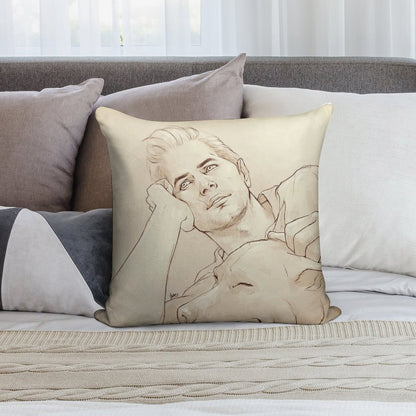 Looking at Her (dreamy!Cullen) Soft Bedroom Essential Throw Pillow