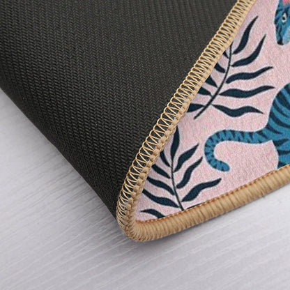 Asian Tigers And Tropical Leaves  Versatile Bath Mat
