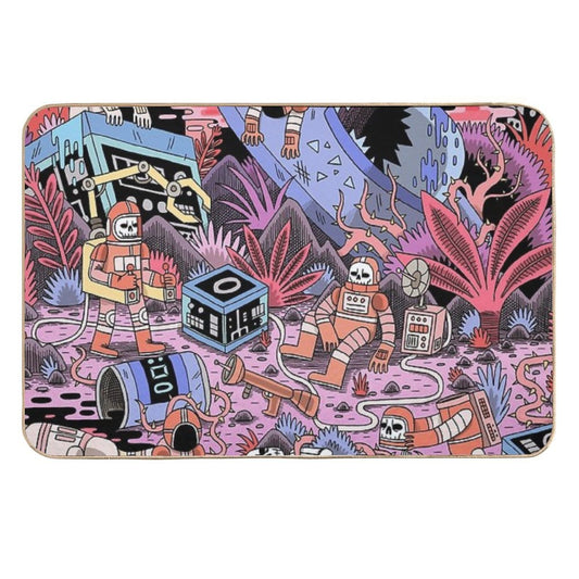 Chaos  Fade-Resistant Bath Mat