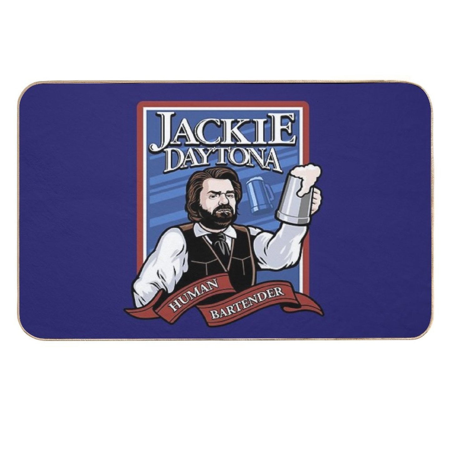 Jackie Daytona- Regular Human Bartender  Odorless Bath Mat