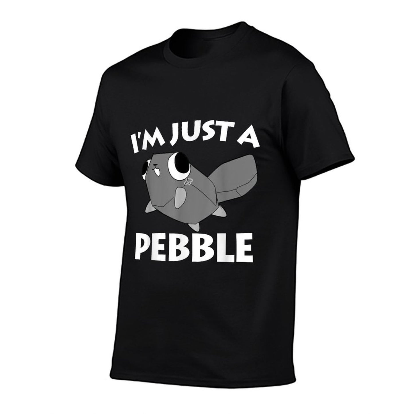 Dandy's World Pebble  Unisex-Kids Black Cartoon, Small (6),, Modern Cartoon, Lightweight, Mixed Fabric, Collarless, Round Neck,  Soft T-Shirt