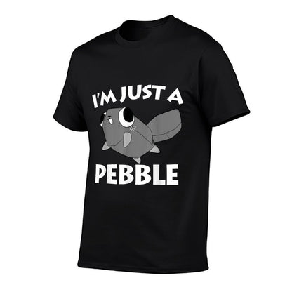 Dandy's World Pebble  Unisex-Kids Black Cartoon, Small (6),, Modern Cartoon, Lightweight, Mixed Fabric, Collarless, Round Neck,  Soft T-Shirt