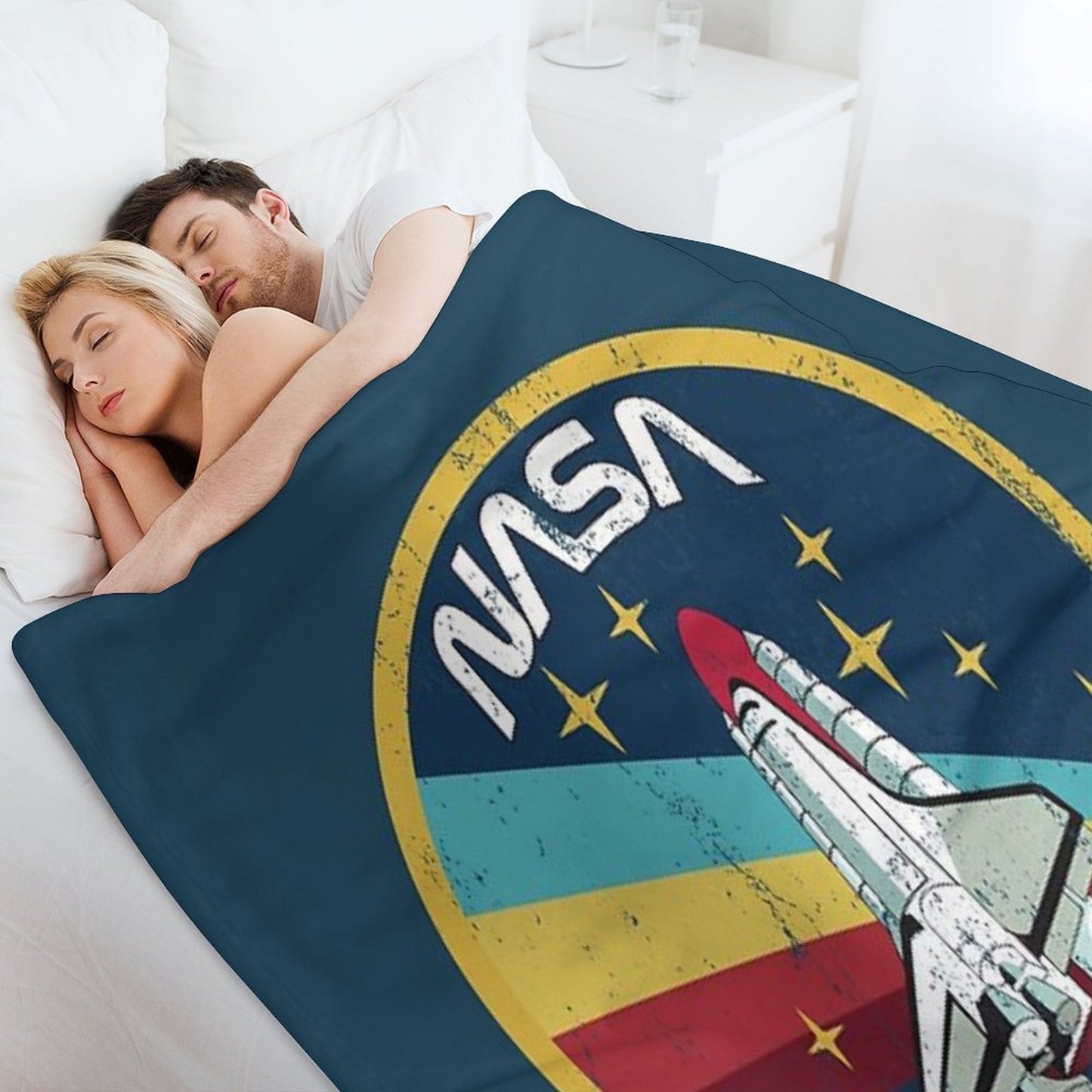 NASA Vintage Emblem All-season Throw Blanket