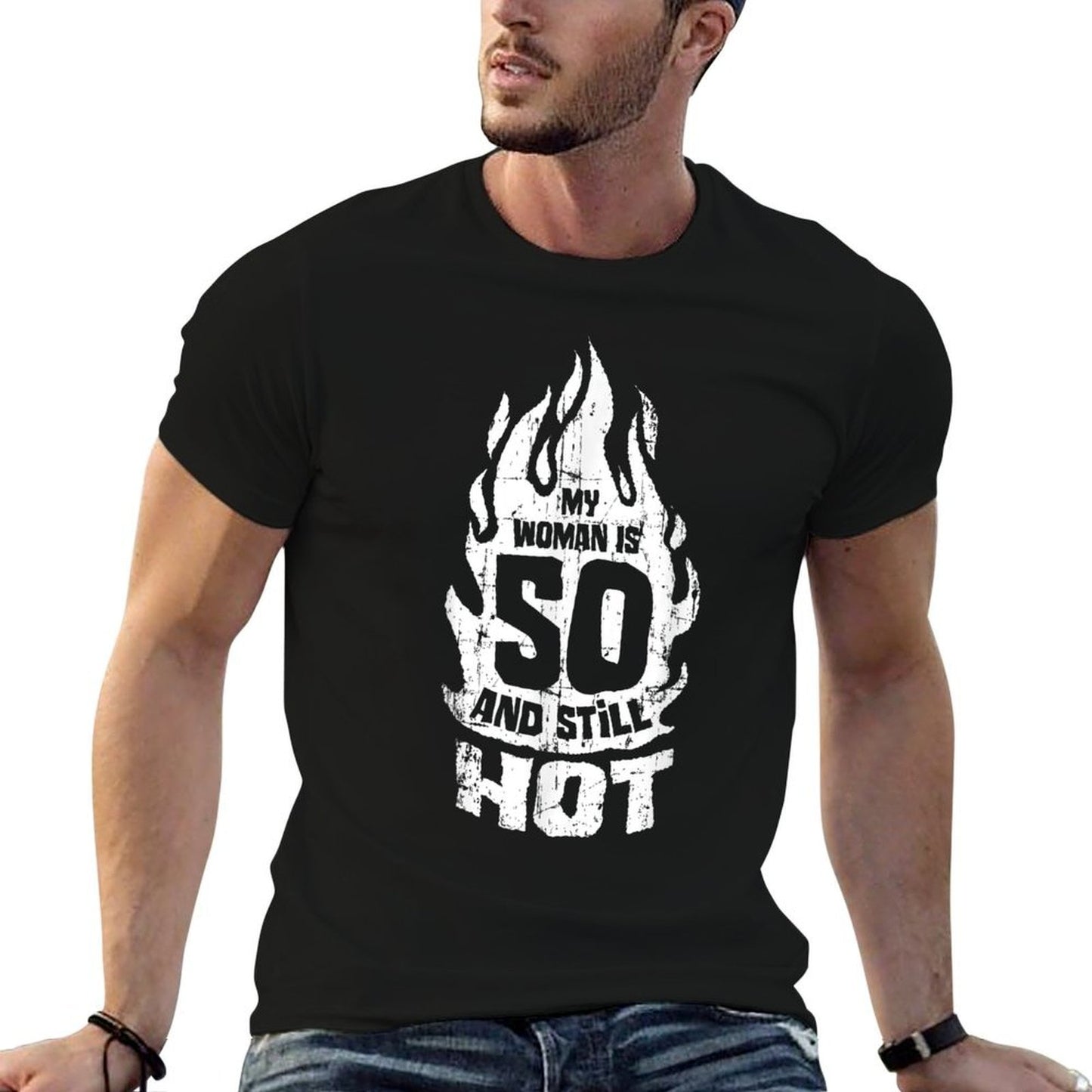 My Woman Is 50 And Still Hot 50th Birthday  Classic T-Shirt