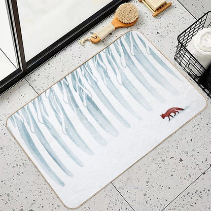 Winter Storm  Repositionable Bath Mat