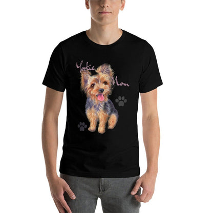 Yorkshire Terrier Yorkie Mom Cute Yorkie Puppy  Easy-care T-Shirt