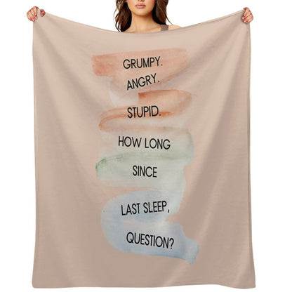Project Hail Mary - Grumpy Angry Stupid Plush Throw Blanket