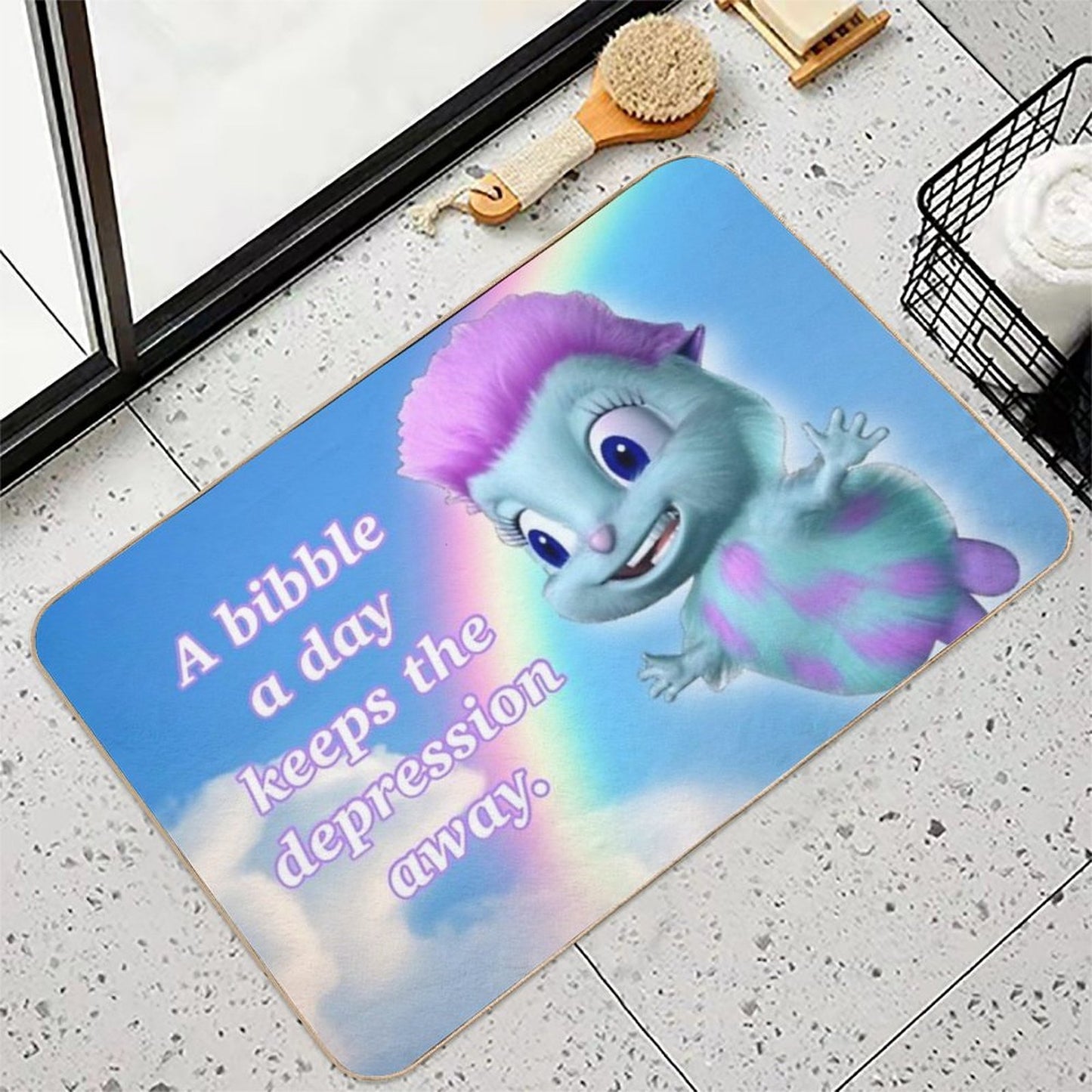 Bibble Motto  Easy To Clean Bath Mat