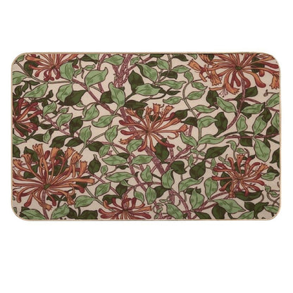 William Morris Floral Design  Absorbent Bath Mat