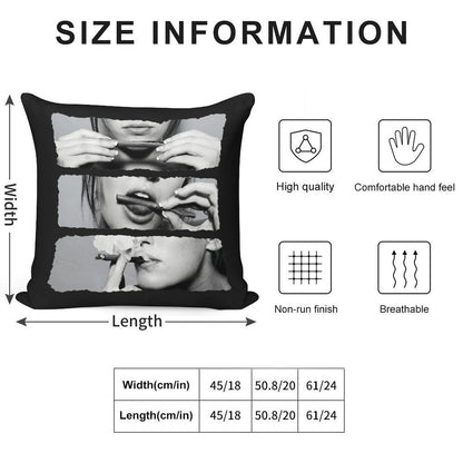 Girls Love Blunts Soft Skin-Friendly Throw Pillow