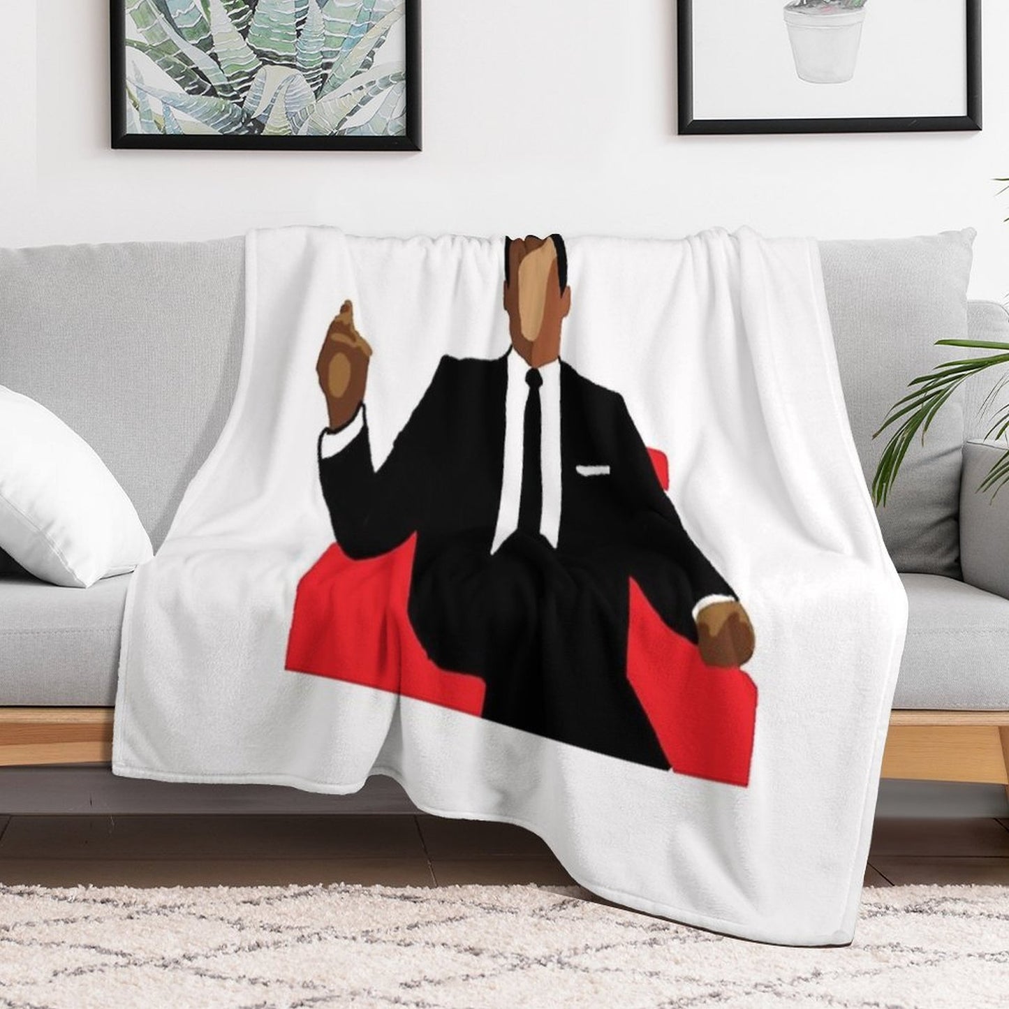 Mad Men Sustainable Throw Blanket