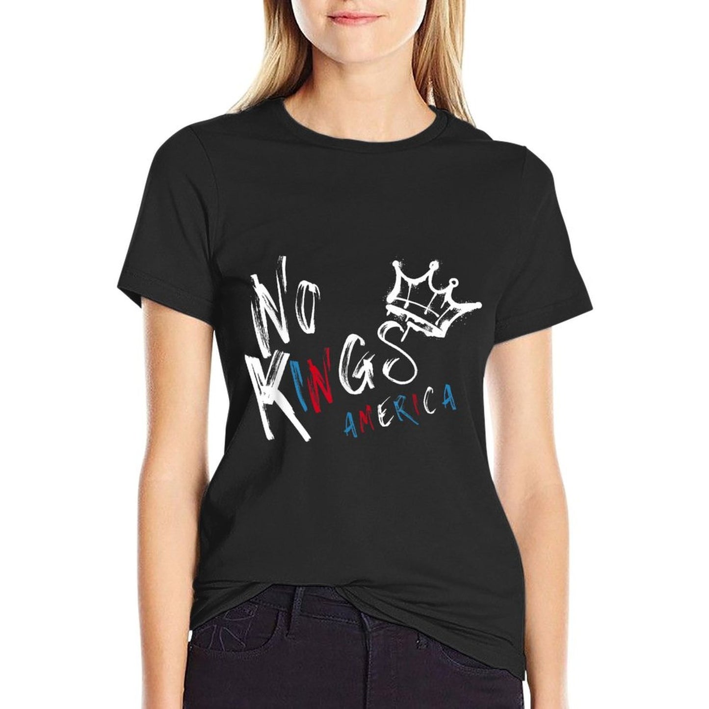No Kings in America 50501 for Men Women  Durable T-Shirt