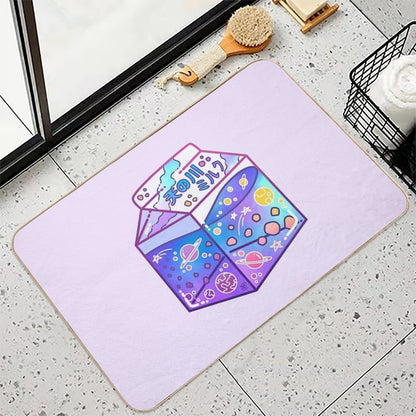 Milky Way Milk Carton  Eco-Friendly Bath Mat