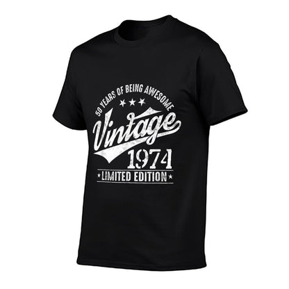 50 Year Old Gifts Vintage 1974 Limited Edition 50th Birthday  Eco-friendly Material T-Shirt