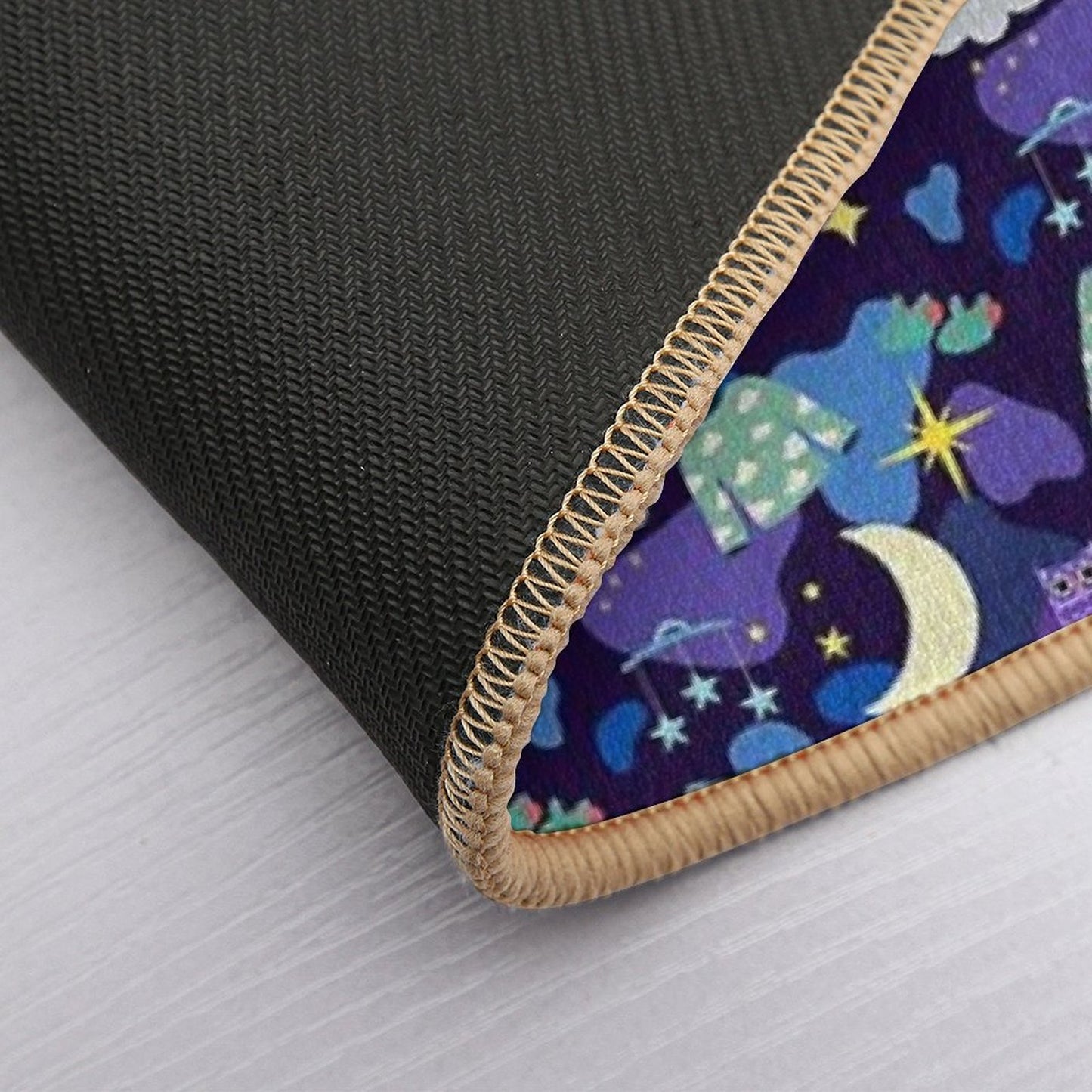 Nighttime Collage  Absorbent Bath Mat