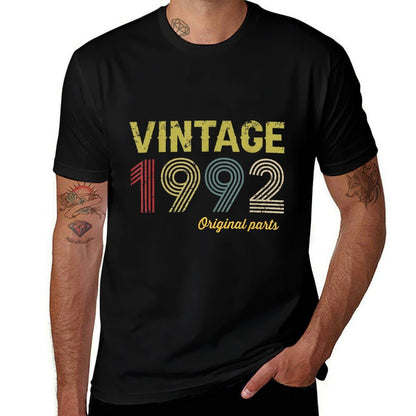 Retro 1992 Original Parts Vintage 30 Years Old 30th Birthday  Trendy Pattern T-Shirt