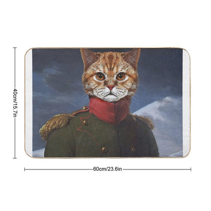 Cat Napoleon  Fade-Resistant Bath Mat