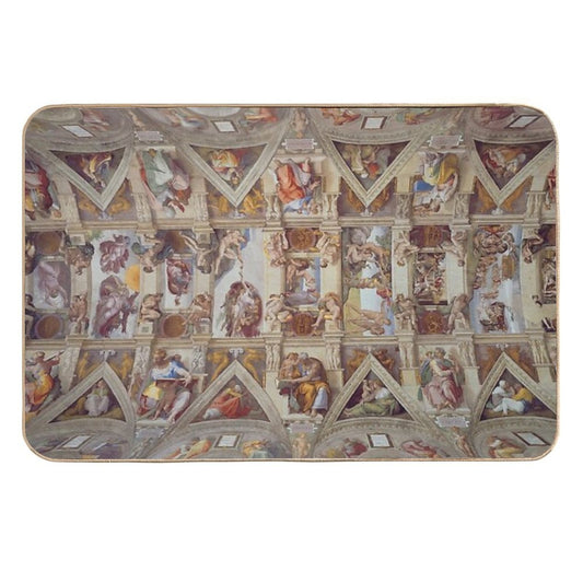 The Sistine Chapel - Michelangelo  Non-Slip Bath Mat