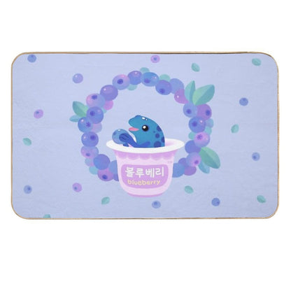 Blueberry Poison Yogurt 2 Durable Bath Mat